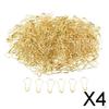 2x500Pcs Metal Gold Pins/Gourd Pin/Bulb Pin for Clothing Crafting & DIY , Golden, 4 Pcs