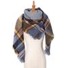 European and American Style Large Check Triangle Snood Scarf - Spring, Autumn, Winter