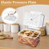 Plastic Press Fermentation Container With Handle Press Tray Clear Kimchi Press Container Good Sealing Sauerkraut Press Container