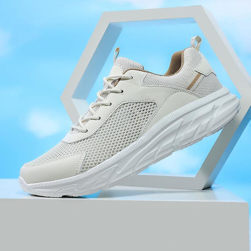 Полый сетчатый верх, толстая платформа, мужские повседневные кроссовки, дышащие кроссовки для бега для спортзала, по акции, корейские кроссовки для бега, мужская спортивная обувь