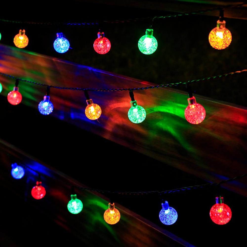 Уличные солнечные гирлянды 60 светодиодов, 11M наружные солнечные водонепроницаемые гирлянды, 8 режимов Уличные солнечные гирлянды для сада, патио, балкона, вечеринки