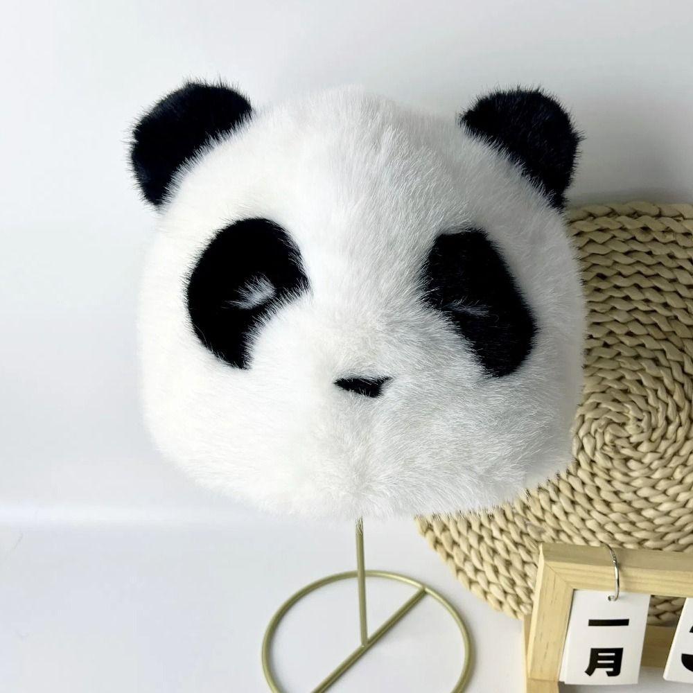 Толстые Плюшевые Мультяшные Шапки Милые Шапки-Бини с Защитой Ушей Женские Шапочки Зимняя Шапка-Панда Лыжная