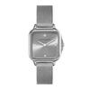 Авторизованный дилер Olivia Burton Watch 24000086 Classic 28mm Grosvenor Light Gray Silver Mesh Watch [OLIVIA BURTON] Женские и