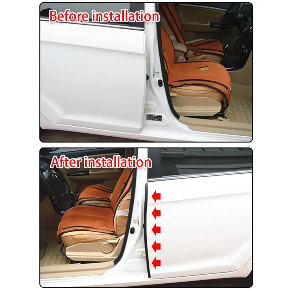 Уплотнительная полоса для слота для карт на кромке двери автомобиля, резиновый уплотнитель для стойки B, звукоизоляционная стальная полоса, защита от царапин