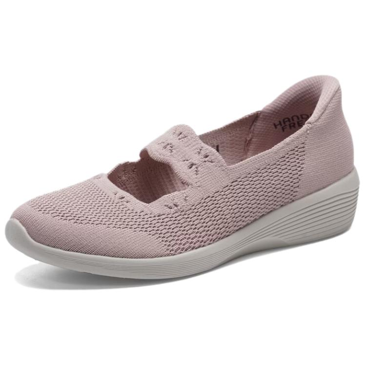 Skechers Ткань Arya Сатору Блеск Удобные Универсальные Туфли Мэри Джейн Женская обувь Розовый 159405-ROS