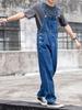 Kayiyasu Plus Size Denim Casual Loose Sizes Workwear for and Winter Blue Men's Overalls, 40-100kg Capacity, Overalls, Pants, Fit, Workwear, Long,