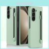 Тонкий противоударный чехол для Samsung Galaxy Z Fold 5 с дизайном подушек безопасности и стилусом для защиты от падений