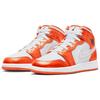 Air Jordan 1 Mid SE GS Electro Orange Kids Sneakers Black White DM4228-800