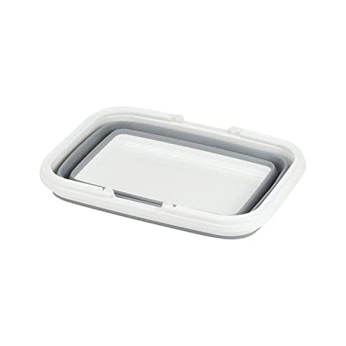 PEARL METAL Кухонный помощник HB-6357 Многоярусное ведро-корзина, Квадратное, Складное, Серое