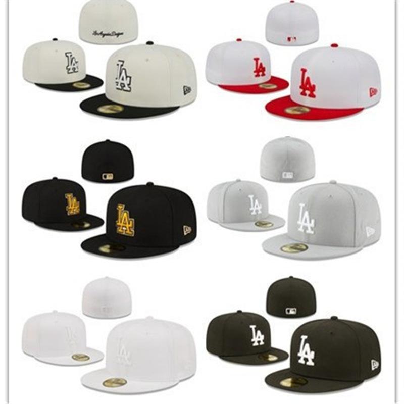 Los Angeles Dodgers closed-top sun protection hat, couple's matching sun hat, embroidered cap, full-coverage cap
