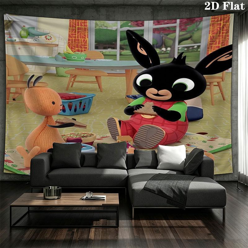 Bing Custom Name Wall Tapestry Aesthetic Wall Hanging Printed Fabric Blanket Decorative Tapestries for Bedroom Living Room Home Decor