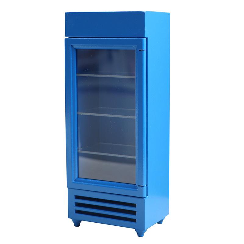 Однодверный игрушечный холодильник, мебель для кукольного домика в масштабе 1/12, аксессуары для кукольного домика, однодверный холодильник, кухонная игрушка для детей