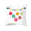 Peach Skin Christmas Print Pillow Case Cartoon Animal Home Sofa Cushion Cover Bedside Bedroom Pillow