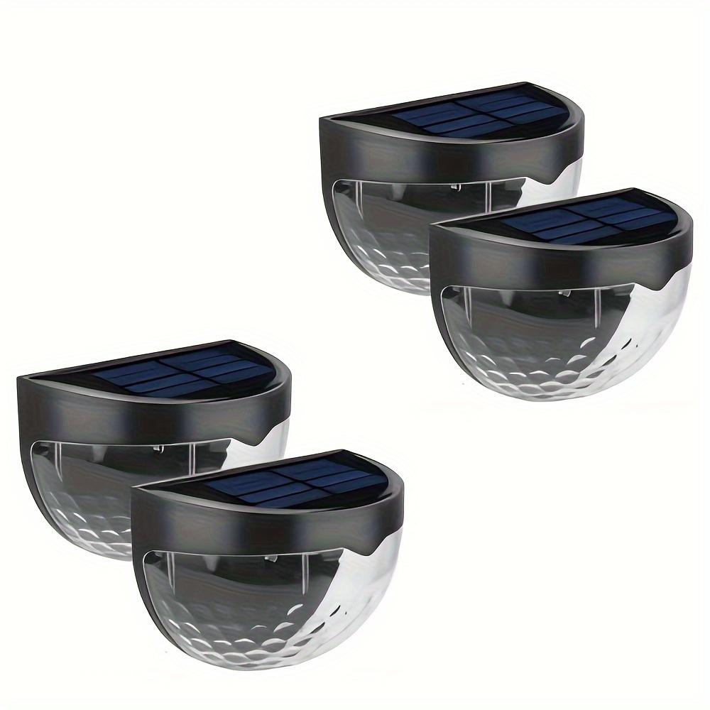 2/4 шт. светодиодные солнечные фонари для забора, уличные водонепроницаемые настенные светильники, гофрированные светильники для забора, террасы, садовой дорожки, декоративные светильники