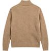 Polo Ralph Lauren FW25 Вязаный свитер на молнии с высоким воротником и вышитым логотипом Классическая версия Мужской свитер 710892482-017