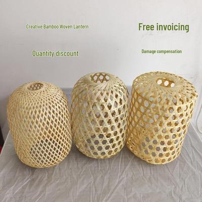 Плетеная бамбуковая клетка-фонарь, подвеска: Ретро-стиль для чайных и ресторанов