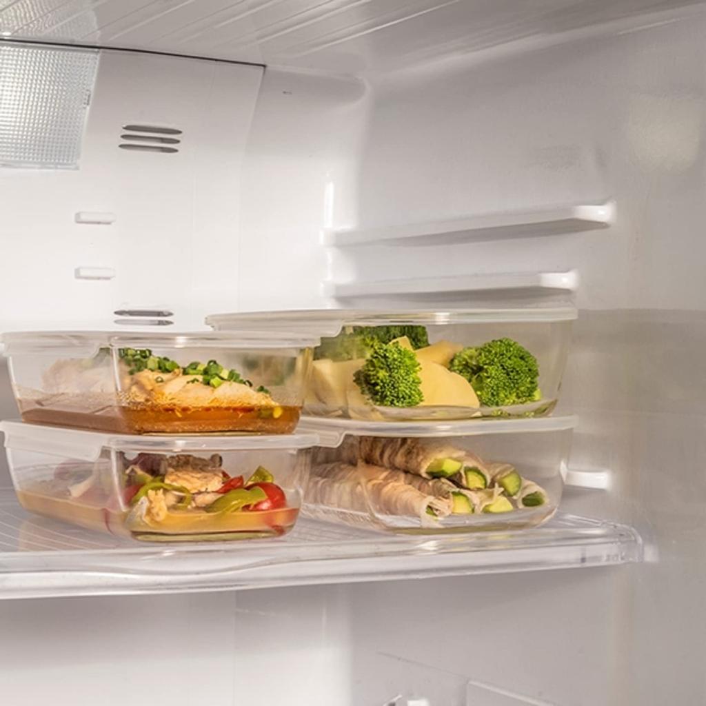 Hario Сделано в Японии Стеклянный контейнер для хранения квадратный 900 мл BUONO kitchen Set of 6 Clear Heatresistant KSTL-90-TW