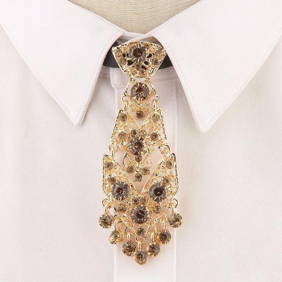 Галстуки из искусственного кристалла, роскошные металлические инкрустированные бриллиантами тончайшей работы, корсаж, аксессуары для свадебных вечеринок