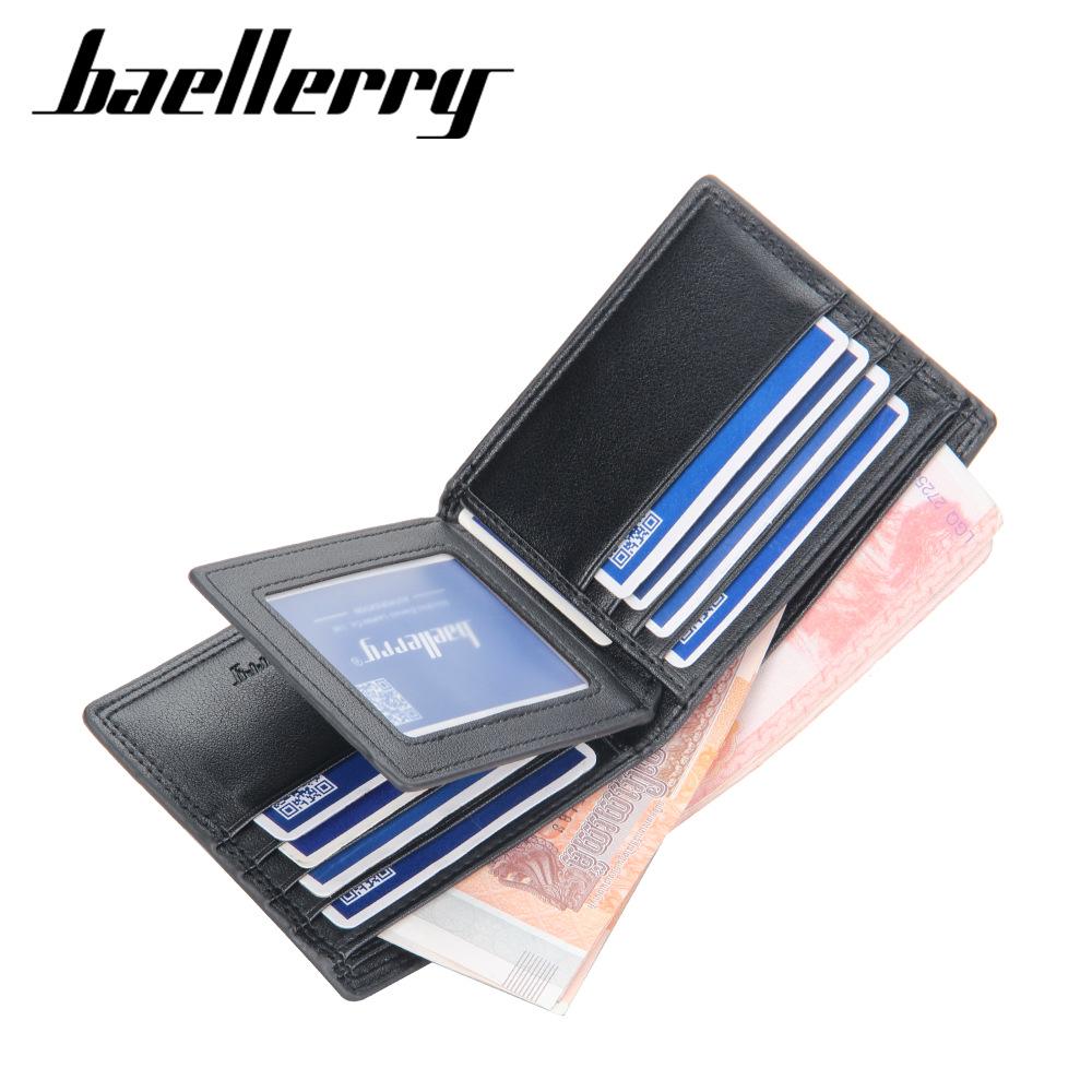 Luxury Men's Leather Tri-Fold Wallet - Spacious, Stylish Business ID & Card Holder