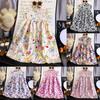 Korean Style Girl Summer Floral A Line Dress With Soft Fabric For Toddler Girls