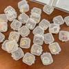 24pcs Transparent Earrings Boxes Small Pill Box Dustproof Box  Storage Containers