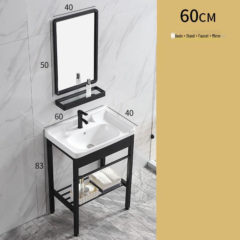 XONYSHI Ceramic Pedestal Wash Basin Set