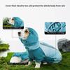 2026 Full Coverage Color Block Dog Raincoat Four Leg Waterproof Coat For Corgi Dachshund Small Medium Dogs Outdoor Wear