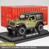 New Jeep Diecast Toy Car Model 1:32 Scale Metal Alloy Vehicle Suitable for Kids Boys Girls Adults Doors Openable with Lights Cool Collectible Gift