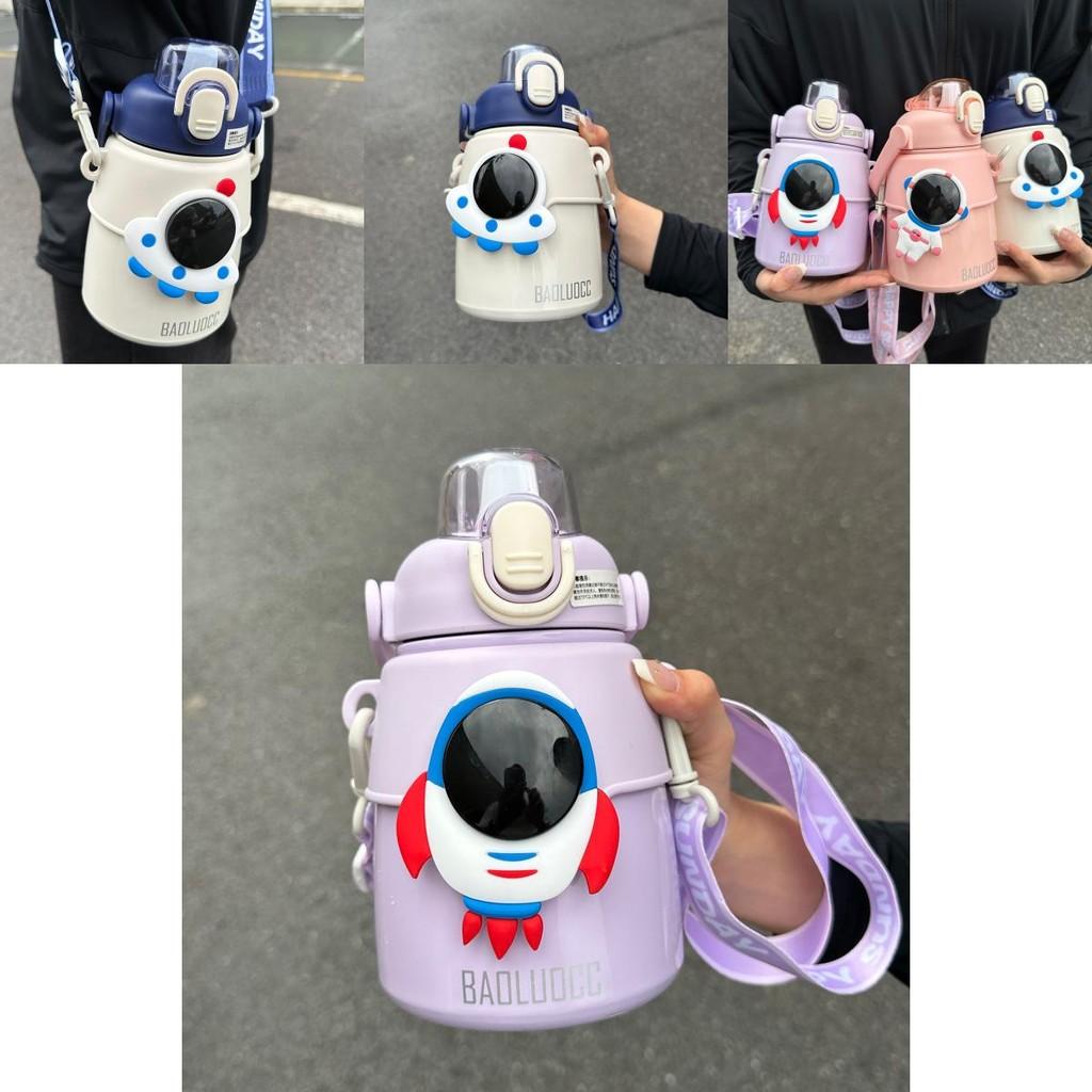 Стильная термокружка Hseen для детей, портативный термос, внутренняя часть из нержавеющей стали 316, внешняя часть из нержавеющей стали 304, вместимость 850 мл