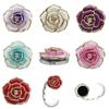 Portable Folding Table Bag Hook Flower Shaped Hanger Holder Round Vintage Rose Hook Decoration For Office Handbag Umbrella