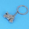 Environmentally Friendly Alloy Blue Eyed Owl Retro Accessory Pendant Keychain