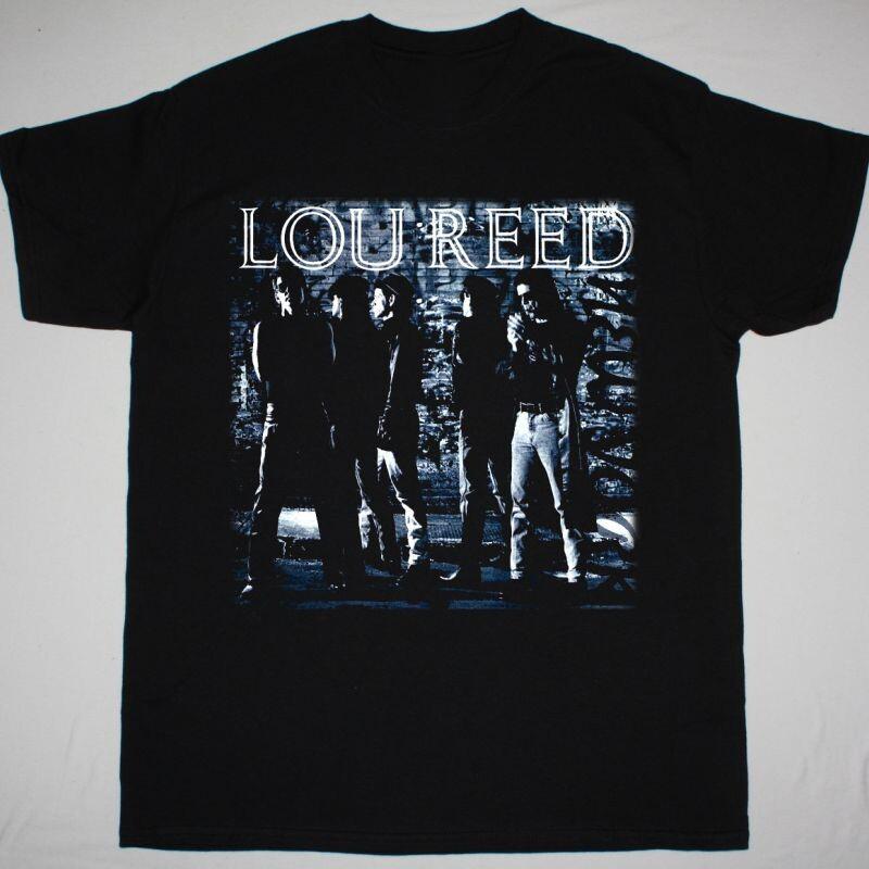 LOU REED NEW YORK Плотный Хлопок Черный Все Размеры Унисекс Рубашка CM292 Унисекс Футболка
