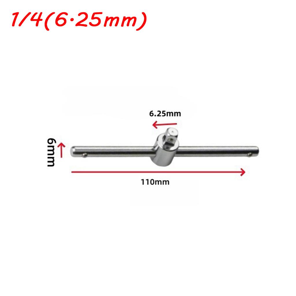 1/4" 3/8" 1/2" Socket Wrench Extension Drive Socket Wrench Extension Sliding T Bar Auto Driver & Car Repair Tools Crv Material