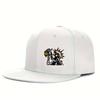 Кепка Snapback с принтом скелета, пьющего пиво, полиэстер, плоский козырек, повседневная, крутая, с графикой, бейсболка, унисекс, для взрослых