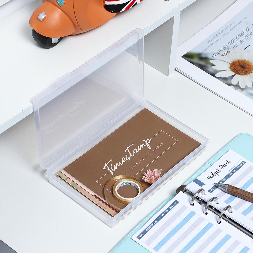 Large & Medium Office Supplies Desk Storage Box Storage Box Desktop Organizer Pencil Box Plastic