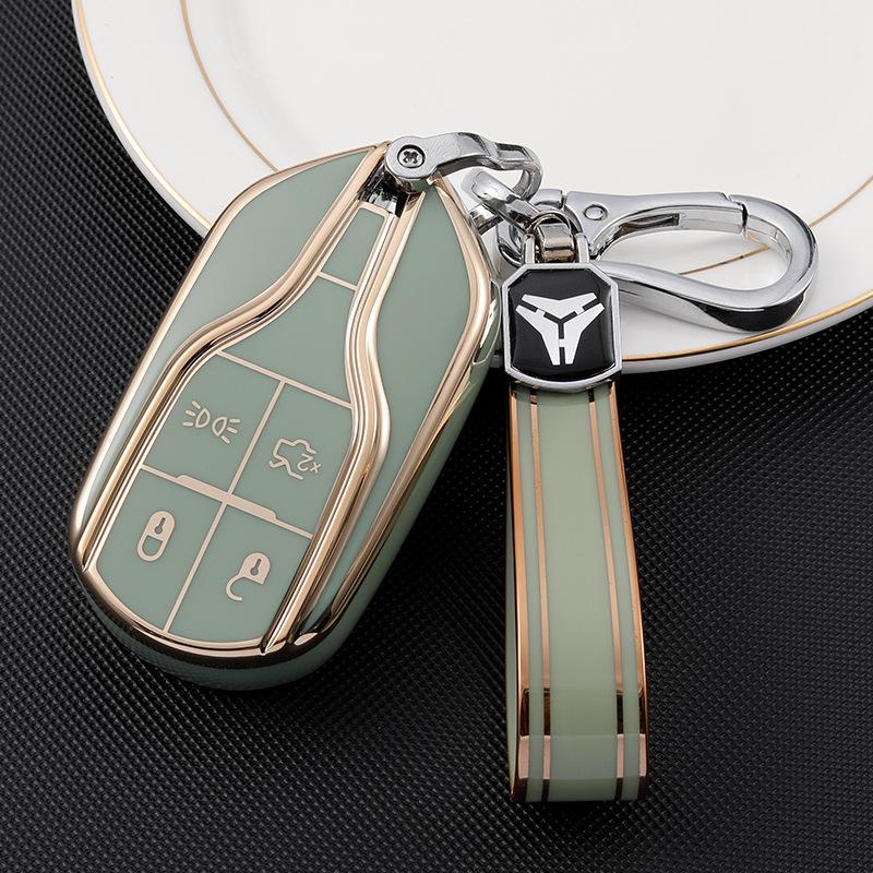 Maserati Key Cover for Levante, Levante SUV, and Ghibli - Protective Shell with Keychain.