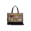 New Disney Collaboration Dempsey Leather Tote Bag Shopping Bag Shoulder Bag Handbag Large Size Women's Khaki CC873-IME7V