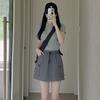 Work Pants, Short Skirt, Women's Summer Thin Style, Quick Drying A-line High Waist Slimming Skirt