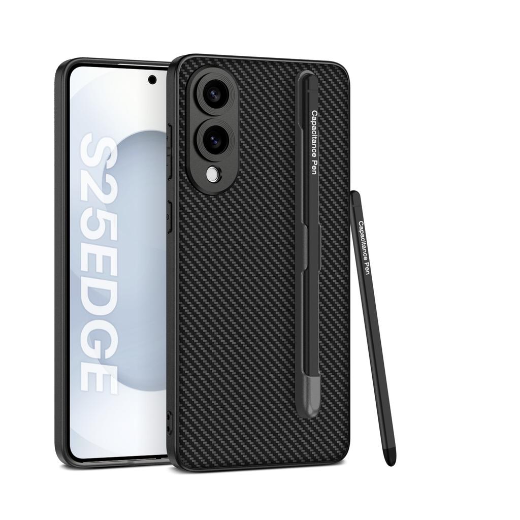 Чехол для мобильного телефона Samsung S25edge S25EDGE Всесторонний Сесквинин Пояс Слот для ручки со стилусом Защита от падений