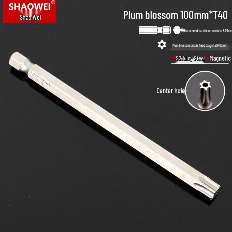 Магнитная 50-мм отвертка-звездочка и набор шестигранных бит для электродрелей