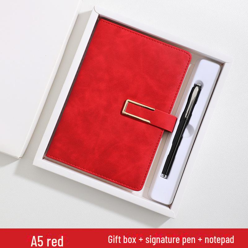 Индивидуальный набор блокнотов B5 Luxury из овчины с магнитной застежкой — идеально подходит для деловых встреч и использования в офисе