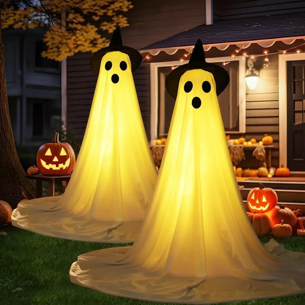 Halloween Decorations Outdoor Cute Glow Indoor Spooky Ghost Scary Ghosts Decor for Yard Garden Home Birthday Decoration