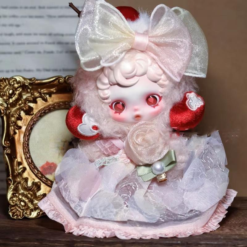 10 см Мини-одежда для кукол Для Skullpanda V3 Серия 'Ты меня нашел' Плесень Маффин Розовое платье Запасной наряд для кук Аксессуар