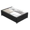 Under Bed Storage Containers with Wheels Underbed Clothes Storage Organizer with Clear Window for