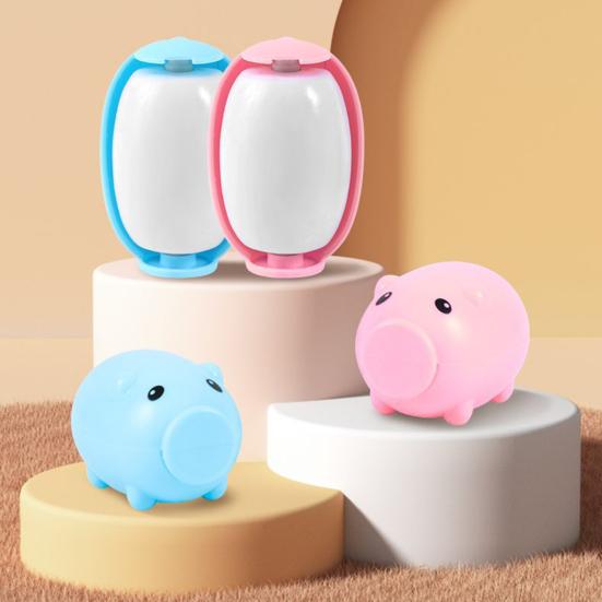 Многоразовый моющийся инструмент для удаления шерсти домашних животных, супер липкий полимерный клей, шарик-ролик для удаления ворса с дизайном Piggy