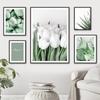 Green Tropical Agave Tulip Monstera Succulents Wall Art Canvas PostersPainting And Prints Wall Pictures For Living Room Decor
