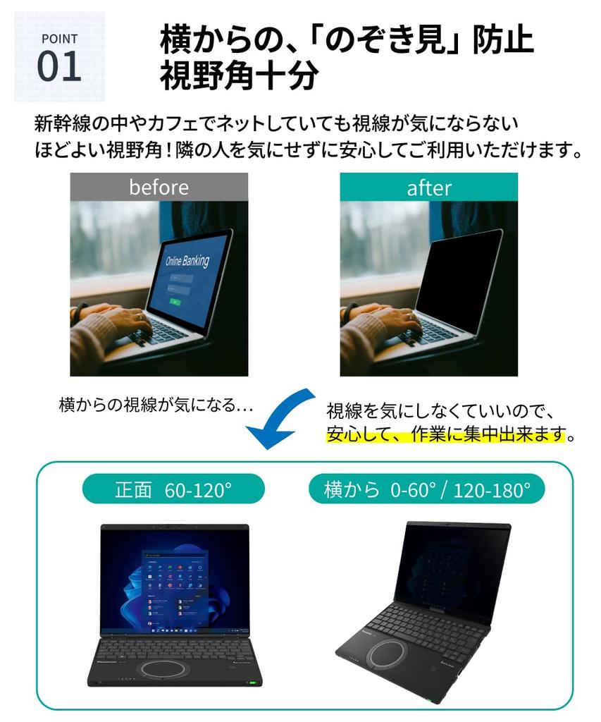 LOE Panasonic Note Съемная эксклюзивная пленка для предотвращения подглядывания Защитная пленка Blue Light Cut Privacy Note Серия SR Серия QR Обычные модели с сенсорным экраном