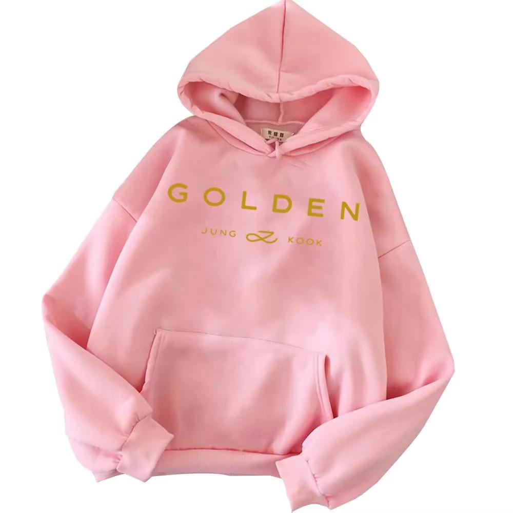 2025 горячая распродажа худи Jungkook Kpop ретро спортивная одежда Sudaderas зимняя теплая золотой альбом Мерч мужские и женские худи