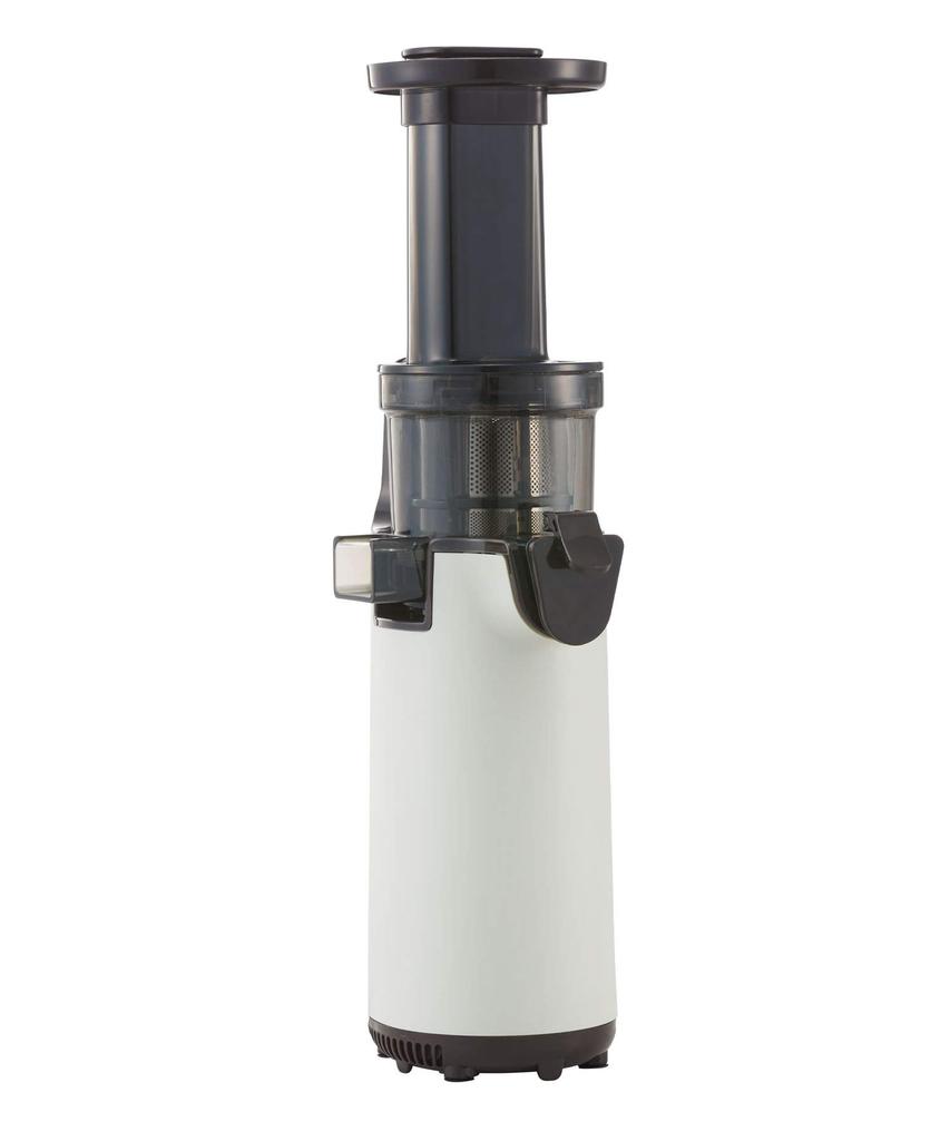 Mini Slow Juicer Small Compact Fruits Vegetables Vitamins Health Habits Keep Freshness Fresh Juice Retro [Toffy] K-BD4 (Ash White) K-BD4-AW