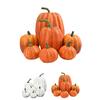 7Pcs/Bag Wear-resistant 2 Colors Unique Lightweight Vivid Pumpkin Shape Statue Decor Statue Model